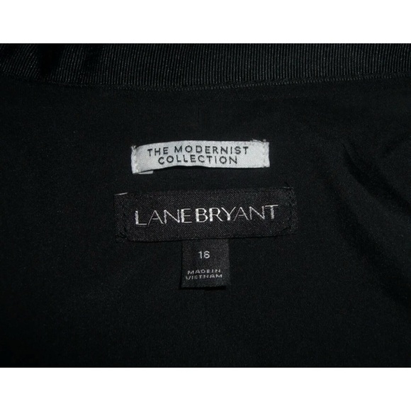 Lane Bryant Blazer Black Plus Size Modernist Business Work Prep Academia Jacket - Picture 8 of 11